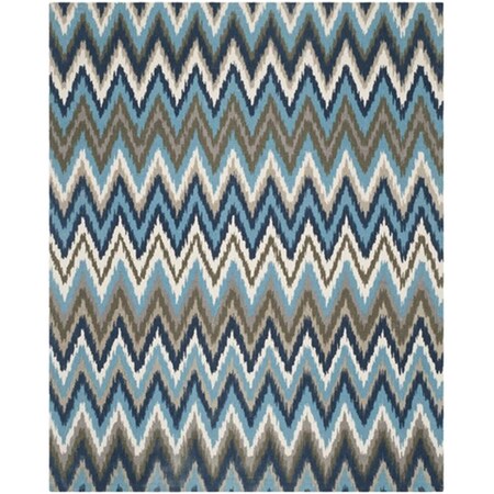 Safavieh Cedar Brook Hand Loomed Large Rectangle Rug- Teal - Blue- 7 Ft. 3 In. X 9 Ft. 3 In. CDR145C-7
